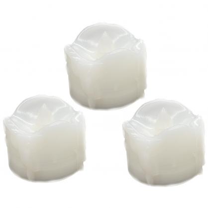 Φ3.6cm * H3.0cm LED Tea Light Candles (24PCS Pack) -Operated By CR2032 Button Battery (Battry is Included) - Lasting up to 90 hours