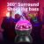 LED Party Lights with Bluetooth Speaker RGB Stage Lights, Disco Ball Light, USB Cable Charge, Portable Crystal DJ Strobe Light for Xmas KTV Club Pub Show Home Theater