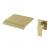 SUS304 Stainless Steel Wall Mounted Bathtub/Washbasin Faucet with waterfall effect wide water outlet, Single Handle for Hot and Cold Water Adjustment SUS304 Stainless Steel Wall Mounted Bathtub/Washbasin Faucet with waterfall effect wide water outlet, Single Handle for Hot and Cold Water Adjustment