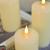 Φ7.5cm LED Flameless Wax Candles (3PCS SET) Operated by 2 * AA Batteries (Not Included) Electric LED Pillar Candles with Remote Control Cycling 24 Hours Timer - Real Wax, 3D Wick, Realistic Flickering