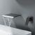 SUS304 Stainless Steel Wall Mounted Bathtub/Washbasin Faucet with waterfall effect wide water outlet, Single Handle for Hot and Cold Water Adjustment SUS304 Stainless Steel Wall Mounted Bathtub/Washbasin Faucet with waterfall effect wide water outlet, Single Handle for Hot and Cold Water Adjustment