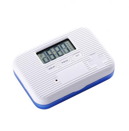 Electronic Pill Box (6 grids) with timer - Digital Tablet Organizer with Alarm Setting, Smart Pill Taking Reminder