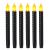 Φ2.2cm * H25cm Battery Operated LED Taper Candles Lights (6PCS Pack), Operated by 3 x AA Batteries (Not Included), Lighting up to 150 hours, Flameless Candlesticks with Flickering Flame