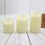 Φ7.5cm LED Flameless Wax Candles (3PCS SET) - Battery Operated Electric LED Pillar Candles with Remote Control Cycling 24 Hours Timer - Real Wax, 3D Wick, Realistic Flickering, Vivid Christmas/Festival/Party Decorative Candle Sets