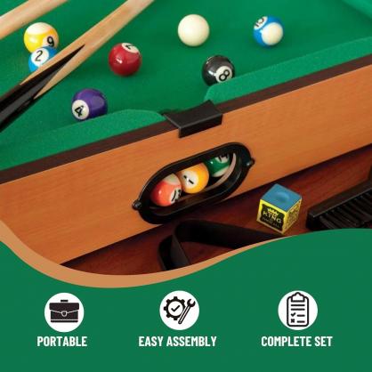 Mini Pool Table - Small Tabletop Pool Table for Adults and Kids - Fun Portable Mini Billiards Game (4 sizes for options)