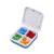 Digital Alarm Pill Box, 4 Large Compartment Pill Box, Large Capacity Medicine Organizer for Vitamins, Supplements, Electronic Pill Dispenser - Blocking Out The Sun and Sealing Design