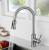 H42cm Kitchen Sink Faucets with Pull Down Sprayer (SUS304 Stainless Steel,3 Water Outlet Modes), Single Handle High Arc Pull Down Kitchen Faucet H42cm Kitchen Sink Faucets with Pull Down Sprayer (SUS304 Stainless Steel,3 Water Outlet Modes), Single Handle High Arc Pull Down Kitchen Faucet