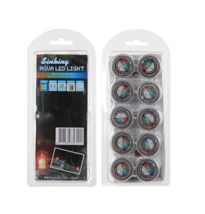 Submersible Led Lights with Remote (10PCS SET, Premium CR2045 Batteries, Super Long Lasting), Small Underwater Tea Lights Candles Waterproof RGB Multi-color Mini Flameless Accent Lights Battery Operated Vase Pool Pond Lantern Decoration Lighting (10pcs)