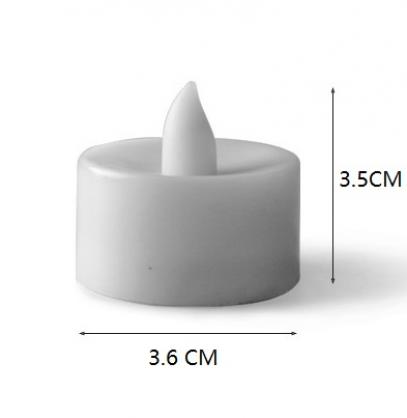 Φ3.6cm * H3.5cm LED Tea Light Candles (25PCS Pack) - Operated By CR2032 Button Battery (Battery is Included) - Lighting up to 70 hours