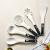 6PCS Set Non-stick Silicone Cooking Kitchen Utensils Spatula Set with Hanging Holder, Space Saving Cooking Tools for Non-Stick Cookware Heat Resistant Dishwasher Safe