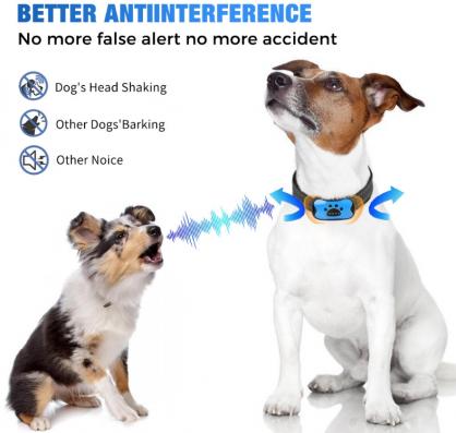 Anti Bark Collar,No Shock Training Dog Collar,Humane with Vibration and Sound Barking Collar for Small/Medium/Large Dogs 5-100lbs