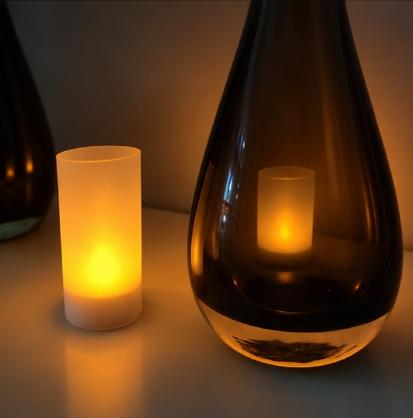 Rechargeable LED Candle TeaLight (Set of 12) - Flameless LED Candle Lights - Flickering Amber,Battery Operated/Powered Candles,No Wax No Mess, No Fire Risk, Windproof, Portable