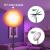 24W Smart RGB LED Floor Lamp Works with Alexa Google Home, WiFi Remote Modern Tall Standing Light, 2000LM Super Bright Color Changing & Dimmable Sky Torchiere for Living Room, Bedroom (Black)