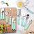 9-Piece Stainless Steel Kitchen Utensil Set, Lightweight Plastic Holder Handles, Non-Stick Cookware Gadgets and Tools Kit, Dishwasher Safe, Kitchenware for Cooking and Baking