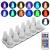 Inductive Rechargeable LED Flameless Tea Light Candles with Remote Control Function (12pcs Set) - Yellow or RGB Color Changing Lights For Optionals