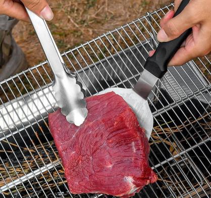 Griddle Accessories Kit, 14Pcs Griddle Grill Accessories Set BBQ Tools Set for Blackstone and Camp Chef, Spatula, Scraper, Griddle Cleaning Kit with Carry Bag for BBQ Teppanyaki and Camping