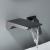 SUS304 Stainless Steel Wall Mounted Bathtub/Washbasin Faucet with waterfall effect wide water outlet, Single Handle for Hot and Cold Water Adjustment SUS304 Stainless Steel Wall Mounted Bathtub/Washbasin Faucet with waterfall effect wide water outlet, Single Handle for Hot and Cold Water Adjustment