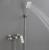 Brushed Nickel Wall Mount Shower Faucet Set (SUS304 Stainless Steel, Square Shower-head, Bathroom Rainfall Shower System, Shower Trim Kit)