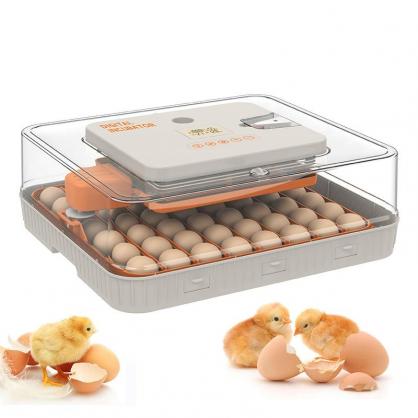 56-Egg Automatic Incubator with Auto Egg Turner, Temperature & Humidity Control, LED Egg Candler, Hatch Day Timer, for Chicken, Duck, Goose, Quail & Parrot Eggs