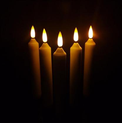 Φ2.1cm x H21cm LED Taper Candles Lights (12PCS Pack), 3 x AA Batteries Operated (Not Included), Lighting up to 150 hours, Flameless Candlesticks with Flickering Flame, No fire risk and messy dripping