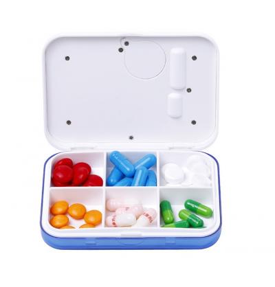 Electronic Pill Box (6 grids) with timer - Digital Tablet Organizer with Alarm Setting, Smart Pill Taking Reminder