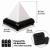 LED Pyramid Mood Light - Battery Operated/Powered (Not Included In Package) - 9 Lighting Models of Glow Morphing/Color Changing or Solid Colors LED Pyramid Mood Light - Battery Operated/Powered (Not Included In Package) - 9 Lighting Models of Glow Morphing/Color Changing or Solid Colors
