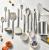 12 PCS Kitchen Cooking Utensils Set, Non-stick Silicone Kitchen Utensils Set Heat-resistant Stainless Steel Handle, BPA-Free, Cooking Tool Mixing Kitchen Tool Set