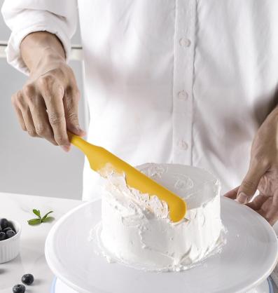 Silicon Cake Making Set,Silicone Spatula Set (6-in-1), 6 Piece High Heat Resistant Silicone Spatulas, Food Grade BPA Free, Non-Stick Rubber Spatula Kitchen Utensils for Cooking, Baking, Mixing