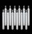 Φ2.1cm x H21cm LED Taper Candles Lights (12PCS Pack), 3 x AA Batteries Operated (Not Included), Lighting up to 150 hours, Flameless Candlesticks with Flickering Flame, No fire risk and messy dripping