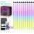 IP68 Waterproof Outdoor LED Curtain Light with 24-Key Remote Controller & Smart APP Control, RGBIC 16 Million Optional Colors, Timer Function, Adjustable Brightness, Music Sync,DIY Scenes,USB Plug Connection For Power On/Off, Color Changing