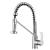 H66cm Kitchen Faucet with Pull Down Sprayer, Two Water Outlet Modes, Spring Single Handle Faucet for Kitchen Sink, 360-degree Rotation, SUS304 Food Grade Stainless Steel, Brushed Nickel H66cm Kitchen Faucet with Pull Down Sprayer, Two Water Outlet Modes, Spring Single Handle Faucet for Kitchen Sink, 360-degree Rotation, SUS304 Food Grade Stainless Steel, Brushed Nickel