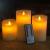 Φ7.5cm LED Flameless Wax Candles (3PCS SET) - Battery Operated Electric LED Pillar Candles with Remote Control Cycling 24 Hours Timer - Real Wax, 3D Wick, Realistic Flickering, Vivid Christmas/Festival/Party Decorative Candle Sets