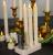 LED Rechargeable Taper Candle Lights with charging base and remote control function (6pcs Set)