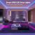 Bluetooth Smart LED Strip Lights (IP20 Indoor Use), RGB Dimmable Color Changing Lights Strip with APP Control or 44-Key IR Remote Controller , Self-Adhesive Flexible 12V Bright LED Tape Light Kit for Home Party Holiday
