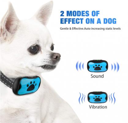 Anti Bark Collar,No Shock Training Dog Collar,Humane with Vibration and Sound Barking Collar for Small/Medium/Large Dogs 5-100lbs