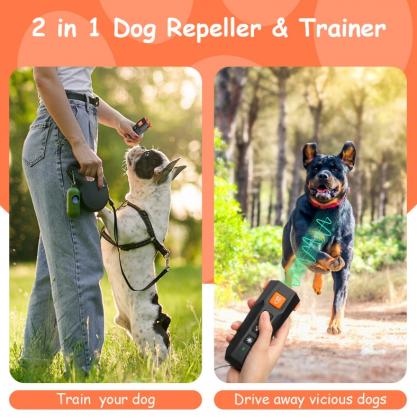 Dog Bark Deterrent Device,Anti-Bark Devices for Dogs,No More Barks Dog Training Tool-Most Effective Dog Behavior Aid- Barking Eliminator Indoor/Outdoor, Dog Silencer/Behavior Corrector