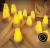 Inductive Rechargeable LED Flameless Tea Light Candles with Remote Control Function (12pcs Set) - Yellow or RGB Color Changing Lights For Optionals
