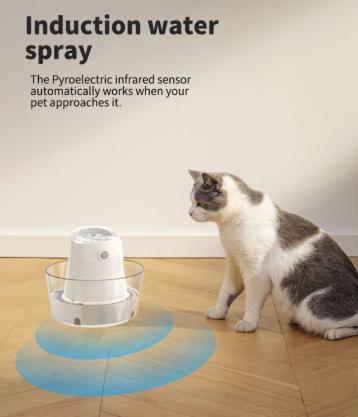 Automatic Pet Water Fountain,Pet Fountain for Cats and Small Dogs, 1000ml(33.8OZ) Water Capacity,Whisper & Quiet Water Flow, Great for Shy or Timid Pets,Fresh Filtered Water