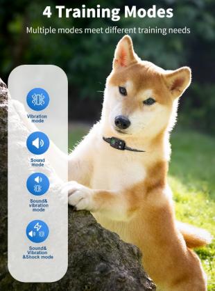 Dog Bark Collar, Rechargeable Anti Barking Training Collar with Beep Vibration Shock for Large/Medium/Small Dogs,Bark Shock Collar with 7 Adjustable Sensitivity,IP67 Waterproof,Effective & Humane