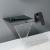 SUS304 Stainless Steel Wall Mounted Bathtub/Washbasin Faucet with waterfall effect wide water outlet, Single Handle for Hot and Cold Water Adjustment SUS304 Stainless Steel Wall Mounted Bathtub/Washbasin Faucet with waterfall effect wide water outlet, Single Handle for Hot and Cold Water Adjustment