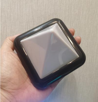 LED Pyramid Mood Light - Battery Operated/Powered (Not Included In Package) - 9 Lighting Models of Glow Morphing/Color Changing or Solid Colors