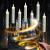 Φ2.2cm * H14.7cm Floating Candles, Threaded LED Taper Candles with Magic Wand Remote Control (12PCS Pack), Operated By 2 x AA Batteries (Battery is Included) - Lighting up to 150 hours