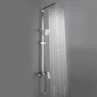 Brushed Nickel Wall Mount Shower Faucet Set (SUS304 Stainless Steel, Square Shower-head, Bathroom Rainfall Shower System, Shower Trim Kit) Brushed Nickel Wall Mount Shower Faucet Set (SUS304 Stainless Steel, Square Shower-head, Bathroom Rainfall Shower System, Shower Trim Kit)