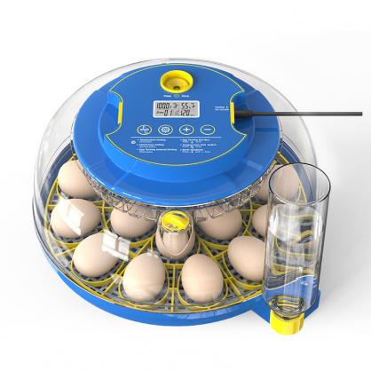 18-Egg Fully Automatic Incubator with Auto Egg Turner, Humidity Control, 360° Viewing Window and Built-in Egg Candler, Ideal for Home, Farm and Classroom Use, Supports Hatching Chicken, Duck, Quail, Turkey and Goose Eggs