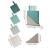 Index Cutting Boards for Kitchen, Plastic Cutting Board Set of 4 with Storage Stand, Colorful Chopping Board Set with Easy Grip Handles & Index Food Icons,Cutting Mat for Meat Veggies Fruits (Colorful)