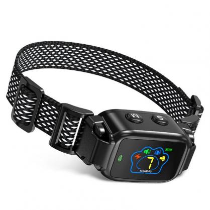 Bark Collar- Smart Dog Bark Collar for Small Medium Large Dogs(15-110lbs), Rechargeable Anti Bark Training Collar with 7 Adjustable Sensitivity, Barking Collar with Beep Vibration Harmless Shock
