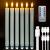 LED Flameless Taper Candles with USB Cable (6PCS Pack), 50+ Hours Lasting, Flameless Candlesticks for Festivals & Home Decoration, Rechargeable Batteries or AAA Batteries Operated Version For Your Options