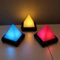 LED Pyramid Mood Light - Battery Operated/Powered (Not Included In Package) - 9 Lighting Models of Glow Morphing/Color Changing or Solid Colors LED Pyramid Mood Light - Battery Operated/Powered (Not Included In Package) - 9 Lighting Models of Glow Morphing/Color Changing or Solid Colors