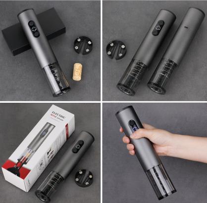 2-in-1 Rechargeable Electronic Wine Opener (aluminum housing)