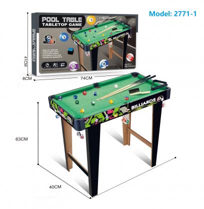 74*40*63 Mini Pool Table - Small Tabletop Pool Table for Adults and Kids - Fun Portable Mini Billiards Game